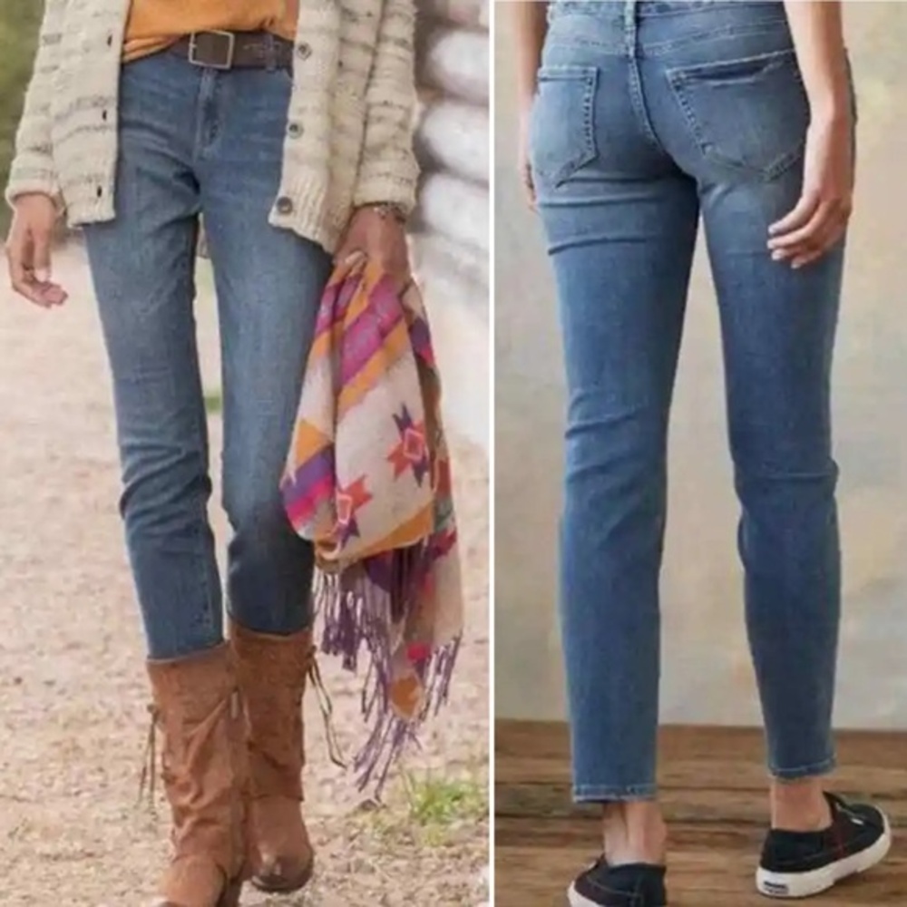 Sundance Primrose Jeans Distressed Medium Wash Low Rise Skinny Women’s Size 27
